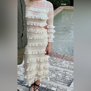 Zimmermann Illuminate lace top only